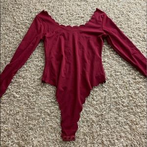 Red bodysuit